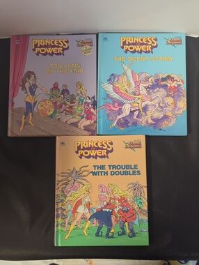 She-Ra Princess Of Power Golden Books Lot Of 3 1985 Hardcover Motu (3)